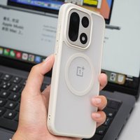 For OnePlus 15 Case Luxury Skin Feel Acrylic Magnetic Phone Cover For OnePlus 15 OnePlus15 Wireless Charging Funda