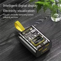 3*18650 Battery Charger Case DIY Power Bank Box Fast Charge 5V 2A Double USB Output Battery Storage Box With LED Night Light