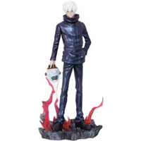 Hot Jujutsu Kaisen Anime Figures Satoru Gojo Figure 2 Heads 2 Arms Action Figurine Statue Collection Ornament Model Gifts
