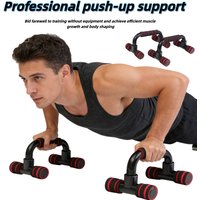 H-shaped Push-Up Stand Assist Trainer, Foldable Fitness Equipment for Chest Abdomen Arms and Back Training, Fitness Equipment