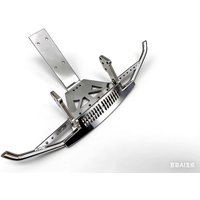 1/8 KM RAM 1500 RC Crawler Heavy Duty Full Metal Front Bumper, Stainless Steel Upgrade Part for Competition Rock Crawling