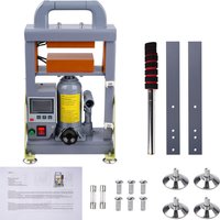 Manuelle hydraulische Transferpresse mit 5 Tonnen, 600 W, Doppelheizplatte, Kolophonium-Extraktionsmaschine, fester Rumpf, EU