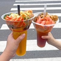 SUSU 10/50Pcs Disposable Plastic Cup Drink Snack Cup Bowl Bubble Milk Tea Fruit Portable Cups Desserts Fondue Cup Adults Kids