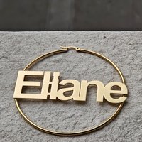 Customized Stainless Steel Earrings Customized Name Earrings Charming Women's Earrings Fashionable Banquet Party Earrings