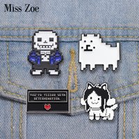 Sans Undertale Enamel Pins Custom Game Brooches Lapel Badges Cartoon Jewelry Gift for Kids Friends