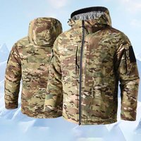 M65 Parkas d'hiver vestes tactiques pour hommes – 30 ℃ Veste militaire chauffante camouflage, manteaux de chasse chauds à capuche, coupe-vent Multicam thermique