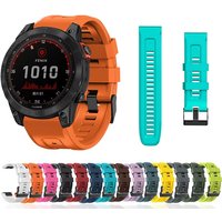 20mm 22mm 26mm Watch Strap For Garmin Fenix 5 6 7 5X 6X 7X 5S 6S 7S Rorerunne F35 45 Silicone Smart Watch Accessories Wrist Band