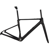 G60 Carbon Race Gravel Bike Frame Tire 700C*47C UDH Hanger Full Internal Cable Disc Brake Gravel Bicycle Frameset Storage Box
