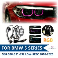 Angle Eye RGB For BMW 5 Series G30 G38 G31 G32 Low-Spec 2018-2020 Headlight DRL Plug and Play Internal WiringHarness 63117214934