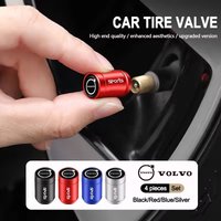 4Pcs Car Wheel Tire Valve Stem Caps Dust Cover Auto Accessories For Volvo R Design Olestar AWD V60 V40 XC60 V70 S90 XC40 S80 T6