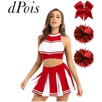 Cheerleader Dance Costume Women Cheerleading Uniform Adult Sports Outfit Dancewear Sets Cosplay Cheer Leader Performance Costume