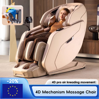 4D Upscale Electric Massage Chair with 5-Speed Forward Extension Body Automatic Intelligent Home Lounge Chair Fatigue Relief