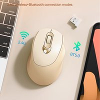 T-WOLF Q8 Silent Wireless Mouse Bluetooth 5.0 2.4G 1600DPI Rechargeable Ergonomic Office Mice For PC Laptop Tablet