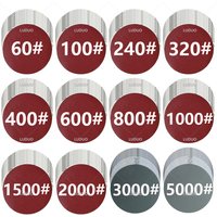 3/4/5/6/7 Inch Sanding Disc Round Sandpaper Sheet Set Sand Paper Buffing Polishing Pad for Car Polish Sanding Paper