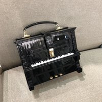Piano Shape Handbag Women Acrylic Box Shoulder Bag Ladies Creative High Quality Chic Shaped Small Square Crossbody Bag 2025 New