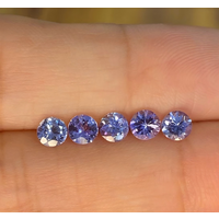 Factory Wholesale 100% Real Natural Tanzanite Round Brilliant Cut Gemstone Loose Gems Diy Material for Jewelry