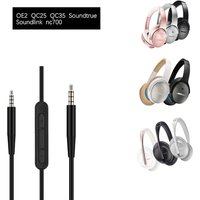 Headphone Audio Cord For BOSE QC35 QC25 OE2 Soundtrue Soundlink Headset 3.5 to 2.5 Pairs of Recording 140cm Mic Cable Or No MIC