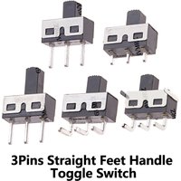 10PCS 3A 250V SS12D06 SS12D10Toggle Switch 3Pins Straight Feet Handle High 5mm Spacing Of 4.7mm SS12D10 Power Switches 3.5mm/7mm