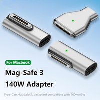 Compatible with magsafe3 Magnetic Adapter Type-C Female to Magsaf 3 Converter Laptop 140W USB-C Adapter for MacBook Air/Pro
