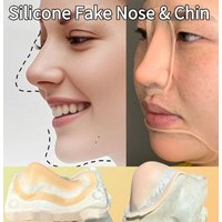 Reusable Silicone Gel Fake Nose & Chin Makeup Kit Natural Effect Cosplay Makeup Special Effects Kit Professional Makeup Kit