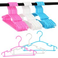 10-teiliger Baby-Kleiderbügel, robust, rutschfest, für Kinder, bunter Kleiderbügel, knitterfrei, platzsparender Kleiderbügel für den Innen- und Außenbereich