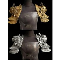 Anime Cosplay Vintage Shoulder Armor Accessories Warrior Knight General Clothing Ornament Prop Retro Photography (PU Foam)