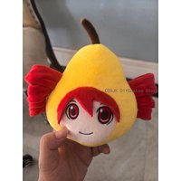 15cm Cute Anime Kasane Teto Attribute Cartoon Pear Keychain Pendant Cosplay Keyring Game Halloween Birthday Gift