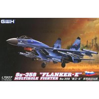 GWH L7207 1/72 Scale Russian Su35 Su-35S Flanker-E Multirole Fighter Plane Hobby Craft Toy Plastic Model Assembly Building Kit