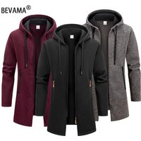 New Streetwear Men's Long Sleeve Sweatshirts for Men Zipper Hooded Oversize Winter Warm Jacket Coat Outdoor Tracksuit Men