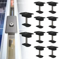 10Pcs Solar Panel Medium Clamp Adjustable Bracket Clamp Wide Photovoltaic Support For Solar Panel System Mounting Accessories