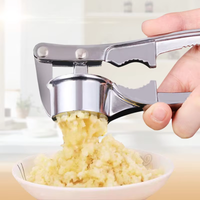 Stainless Steel Garlic Press Crusher Mincer Kitchen Garlic Smasher Squeezer Manual Press Grinding Tool Kitchen Accessories New