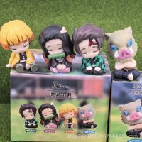 Demon Slayer Blind Box Toys Sleeping Series Cute Figure Kamado Tanjiro Kamado Nezuko Doll Model Toys Collect Ornaments
