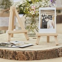 Mini Wooden Tripod Adjustable 3 Sizes Natural Wood Photo Frame For Wedding Table Decor Art Craft Display Home Desktop Decoration