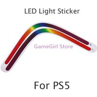 1pc LED Light Bar Rainbow Gradient Sticker for Playstation 5 PS5 Drive Digital Edition Console Accessories