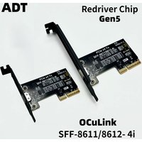 R29Q Redriver Chip PCIE 5.0 x4 to OCuLink SFF-8611 / 8612 4i M.2 External Graphic Dock M.2 External OCuLink eGPU Expansion Card