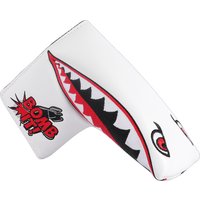 Big Shark Design PU Leather Golf Club Driver Fairway Wood Hybrid Magnetic Closure Blade Putter Covers