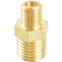 Raw Brass Hex Nipple Connector Adapter M8/10/12/14/16/18/20 Turn To 1/8" 1/4" 3/8" 1/2" BSPP Male To Male Water Gas Oil