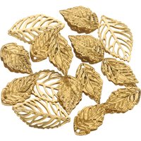 20pcs Stainless Steel Leaves Charms for Bracelet Earring Jewelry Material Findings DIY Leaf Pendants Jewelry Making Wholesale