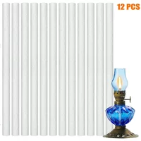 12PCS Replacement Fiberglass Torch Wicks Long Life Wicks for Wine Bottle Tiki Torches Garden Lights DIY Torch Decor Oil Lamps