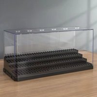 Large Transparent Storage Box Display Case Staircase Display Stand Compatible with Small Particle Figures Building Blocks Acc...
