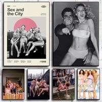 Movie S-Sex and The City Poster Modern Aesthetic Wall Art Poster Minimalist Room Decoration Items