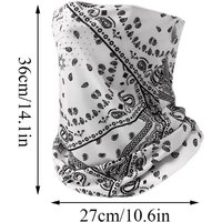 AliExpress NONE Fashion Punk Sunscreen Mask For Men Women Summer Face Neck UV Protection Ear Scarf Hip Hop Outdoor Sports Cycling Bandana Scarfs