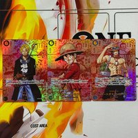 Proxy One Piece Japanese OP13-Carrying On His Will Monkey D. Luffy Sabo Portgas·D·Ace Collection Card Red Manga Alternate Art