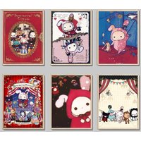 Popular SSentimental Circusing DIY Sticky Poster Waterproof Paper Sticker Coffee House Bar Home Decor