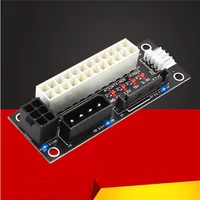 Adapter Dual PSU Power Power Supply Board Sync Extender Cable Add2psu ATX 24Pin to Molex 4Pin/SATA/6Pin for Graphics Card Mining