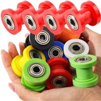 AliExpress NONE For Enduro Motorcycle Pit Dirt Bike Motocross Accessories 8/10mm Drive Chain Roller Pulley Wheel Slider Tensioner Wheel Guide