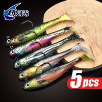 ANFS 5pcs Fishing Lures-Soft Lures Artificial Baits,Fishing Accessory,pesca, Isca Artificial, Angelköder