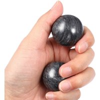 2Pcs Jade Baoding Balls Hand Exercise Traditional Chinese Health Massage Stress Relief Jade Hand Balls Massage Round