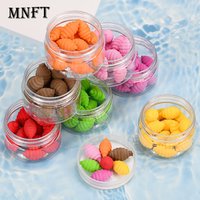 30Pcs/Box Carp Fishing Bait Method Feeder Hair Rig Pop Up Boilie High Buoyancy Silkworm Chrysalis Shaped Carp Lure For Fishing