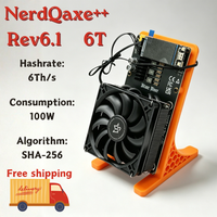 Bitaxe NerdQaxe++ Rev6.1 Bitcoin Miner 6Th/s 100W High Efficiency Open Source ASIC Mining Device With WiFi